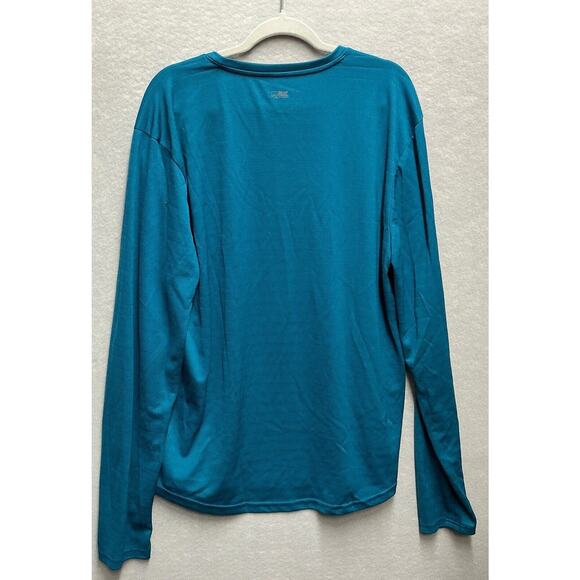 Michael Strahan MSX Mens Teal Polyester Long Sleeve Activewear Shirt Size XLT - Picture 2 of 10